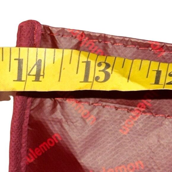 Lululemon Red Ombre Snap Reusable Retail Paper Shopping Tote Bag Ladies Small - Picture 9 of 10